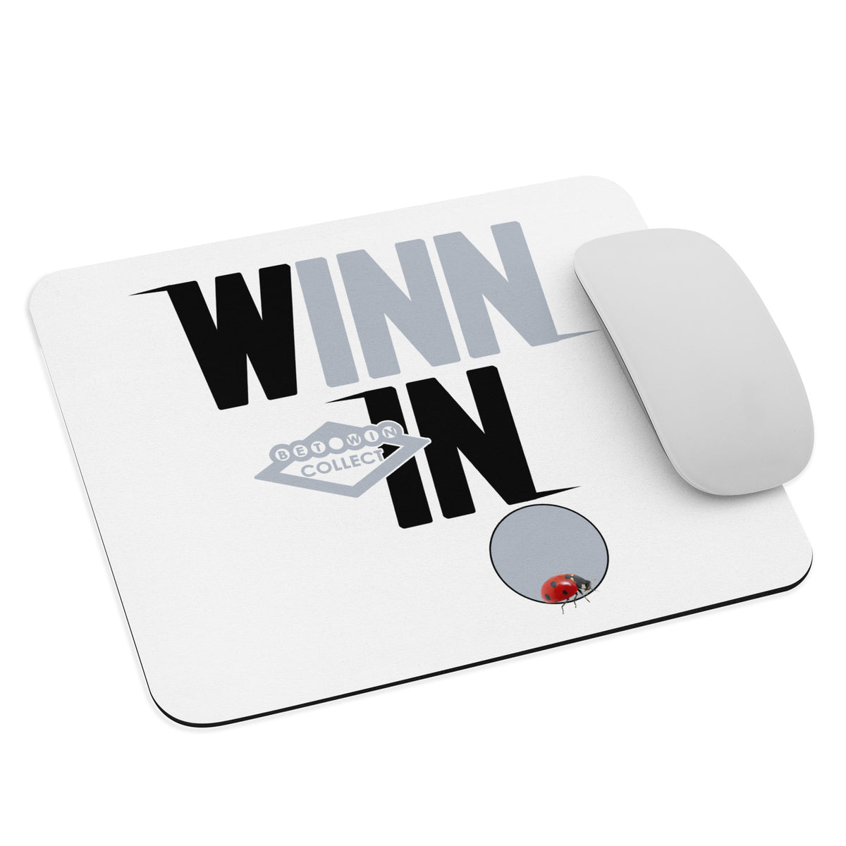 Grey and Black Mouse pad