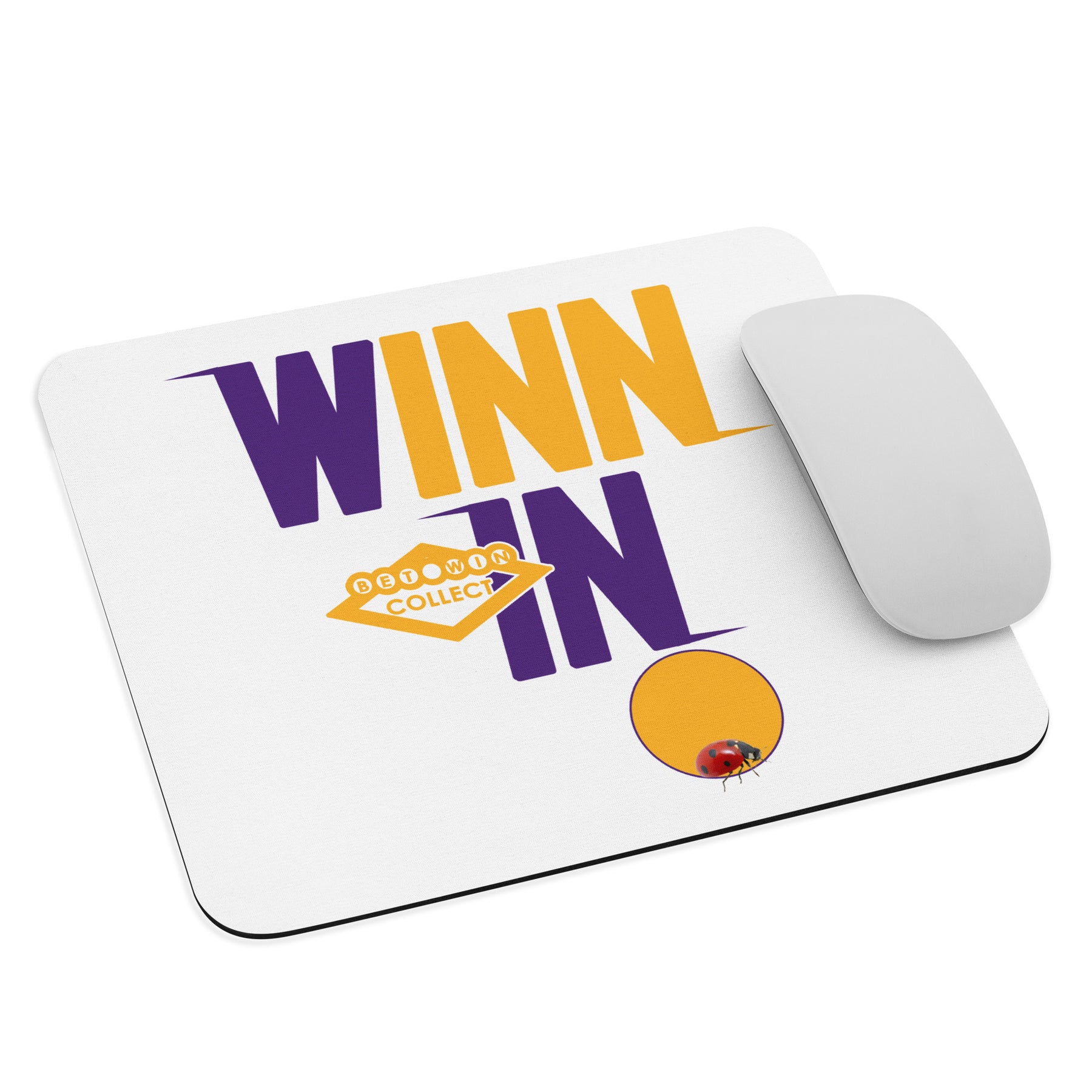 Purple and Gold Mouse pad