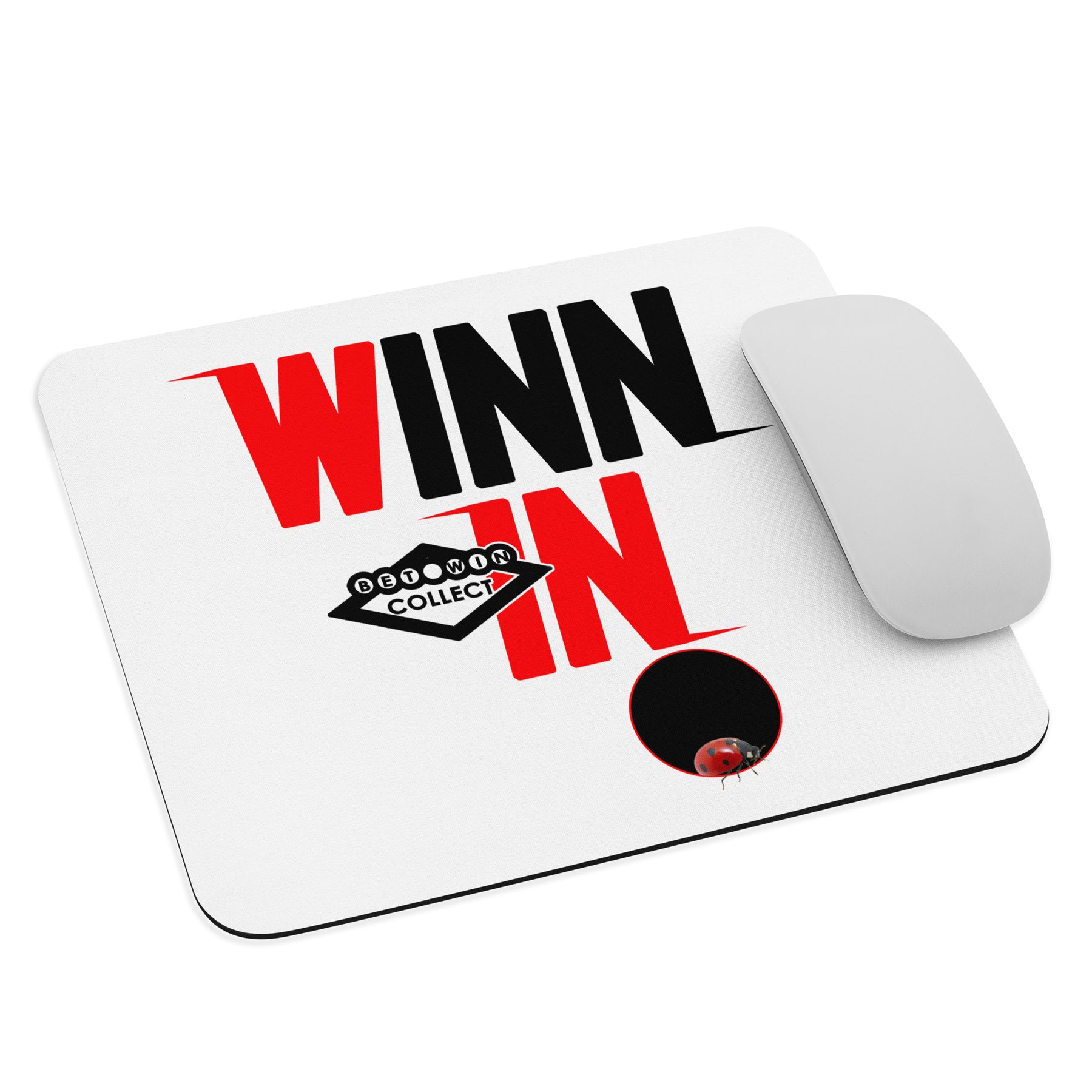 Red and Black Mouse pad