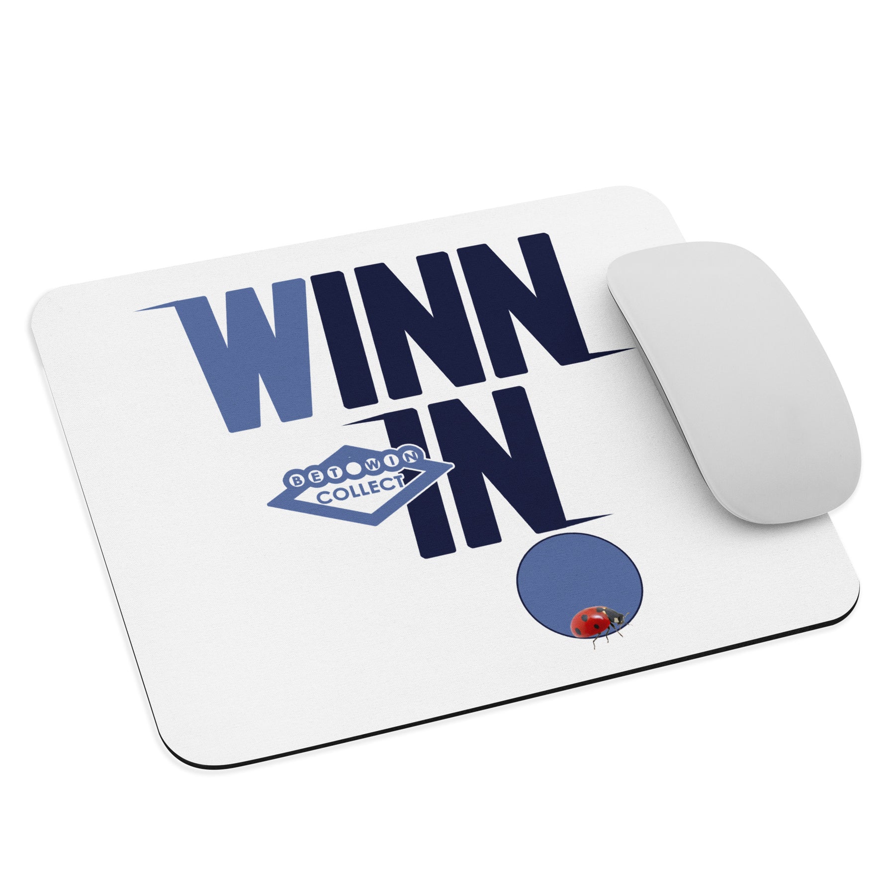 Blue and Blue Mouse pad