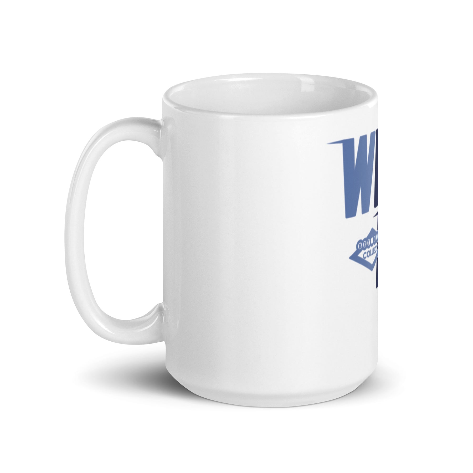 WINNIN EDITION Blue and Blue White glossy mug