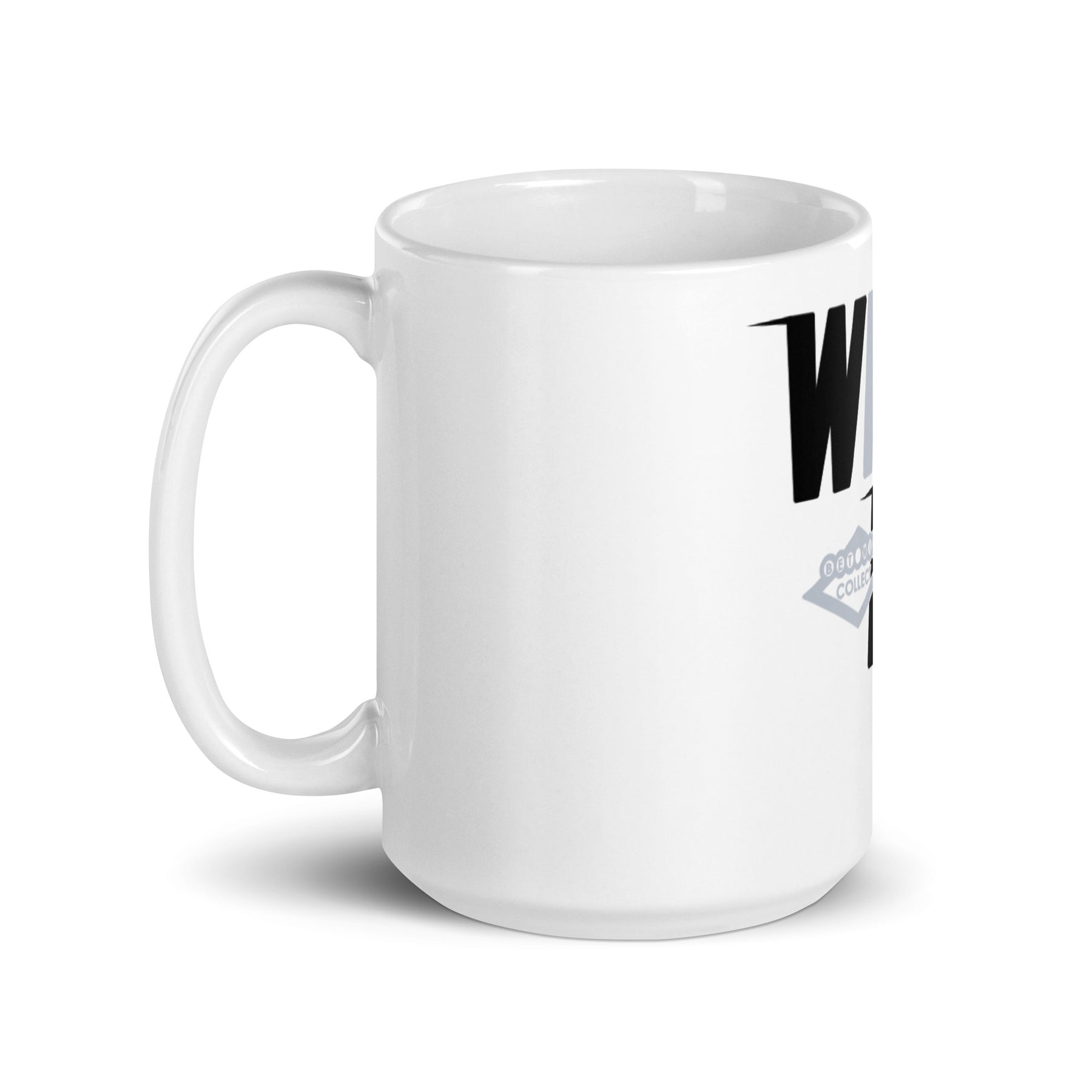 WINNIN EDITION Grey and Black White Glossy Mug