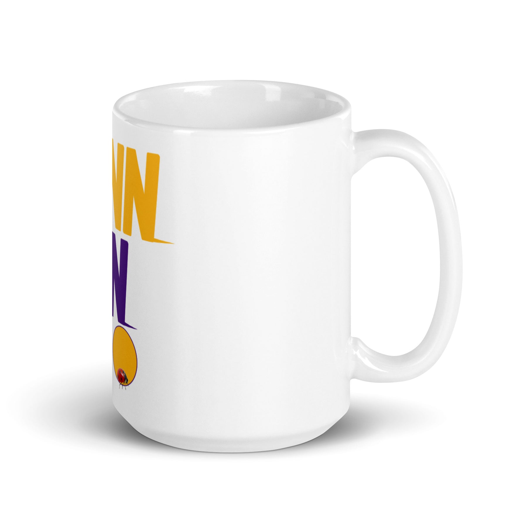 WINNIN EDITION Purple and Gold White Glossy Mug